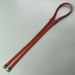 Red leather tie, 80 cm