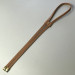 Ginger matt leather tie, 80 cm