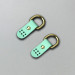 Tiffany stitched leather loops, 15 mm