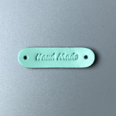 Tiffany leather tag Hand made, 45×12 mm