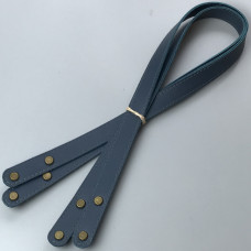 Jeans leather handles with fixators for screws, 71×2 cm