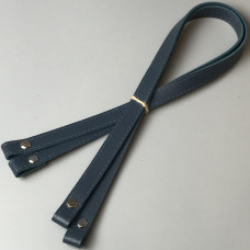 Jeans leather handles with bend on screws, 67×1.5 cm