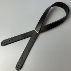 Black sewn-on leather handles, 71×2 cm