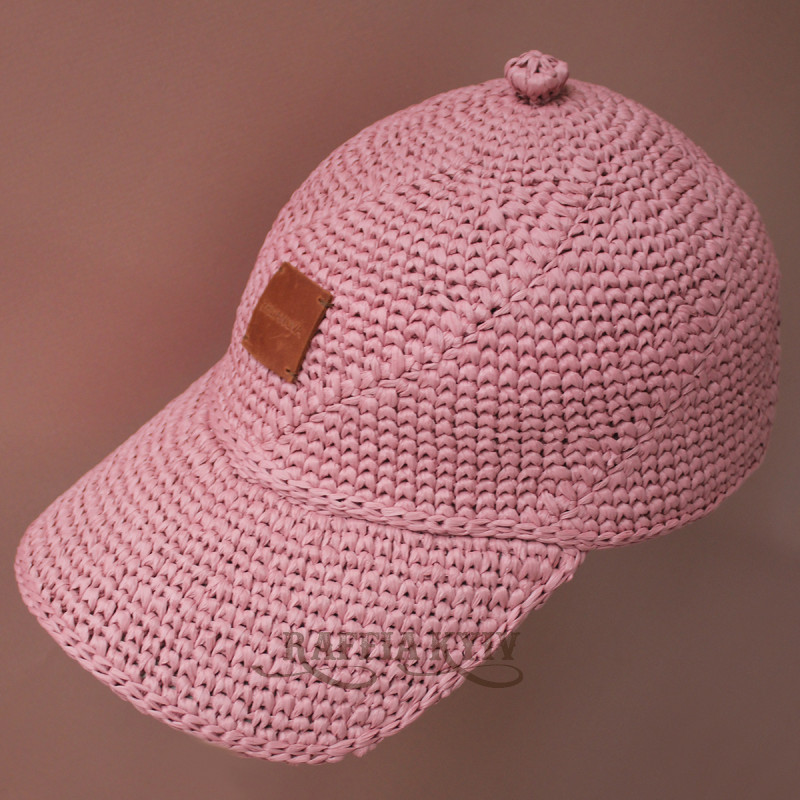 Master class on baseball cap from raffia