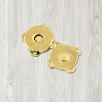 Magnetic button, gold, ø18 mm