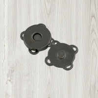 Magnetic button, dark nickel, ø18 mm