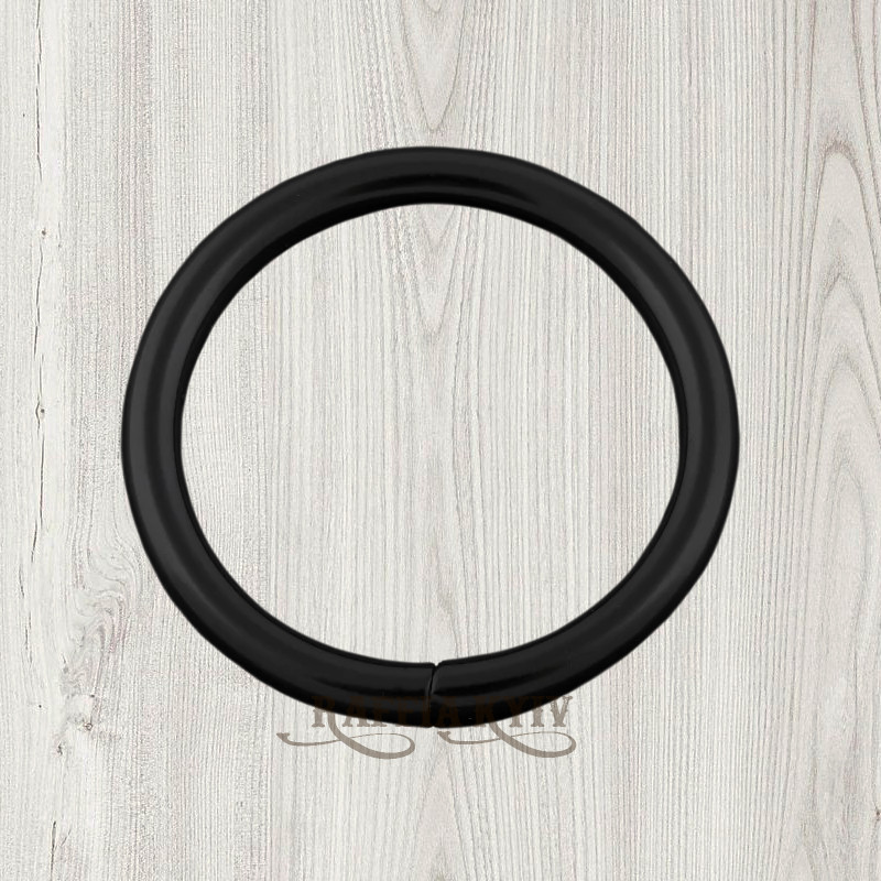 Ring, matt black, ø38 mm