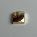 Bag leg, gold, square, 10×10 mm