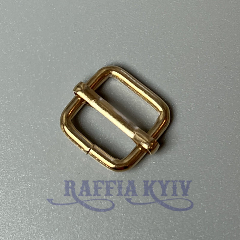 Belt frame, gold, 16×16 mm