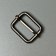 Belt frame, dark nickel, 25×20 mm