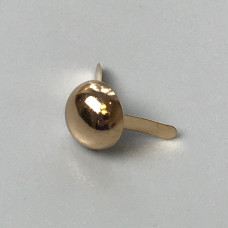 Пукля (ніжка для сумки), золото, кругла, ø12 мм