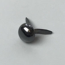 Пукля (ніжка для сумки), темний нікель, кругла, ø12 мм