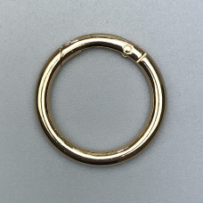 Ring-carabiner, gold, ø31 mm