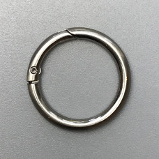 Кольцо-карабин, матовый никель, ø31 мм