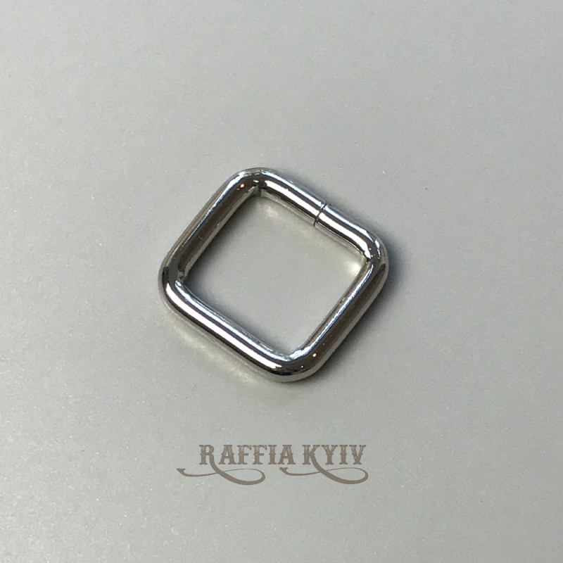 Belt frame, nickel, 20 mm