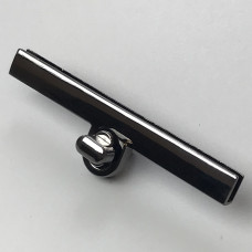 Bag's lock, dark nickel, 97×27 mm