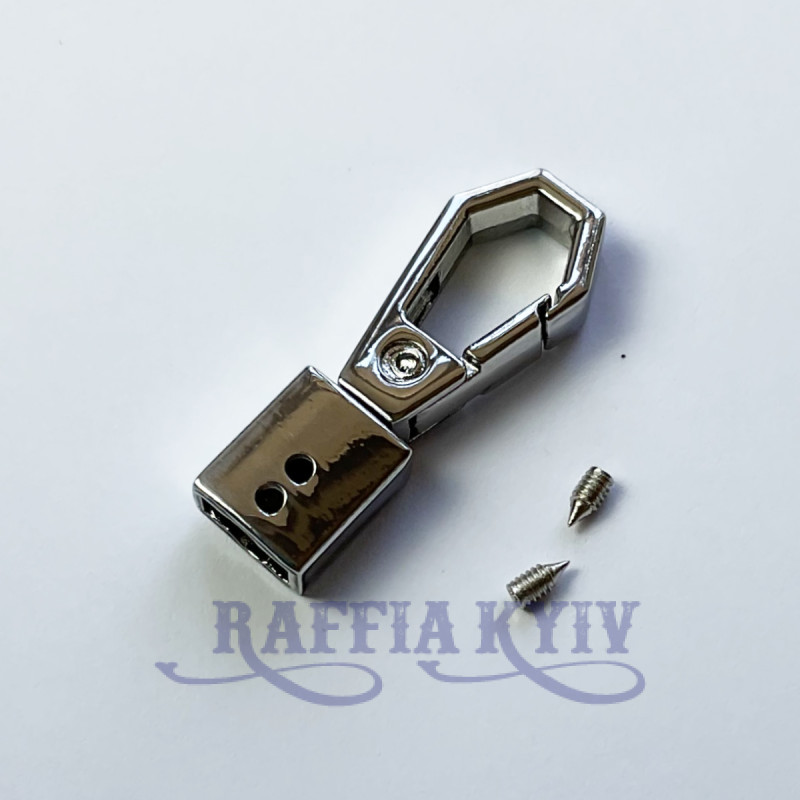 Handle holder, nickel, 8×4–38 mm