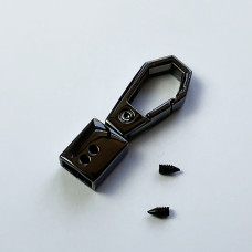 Handle holder, dark nickel, 8×4–38 mm