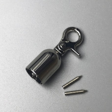 Handle holder, dark nickel, ø15×48 mm