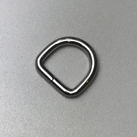 D-ring, nickel, 20×19 mm