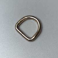 D-ring, gold, 20×19 mm