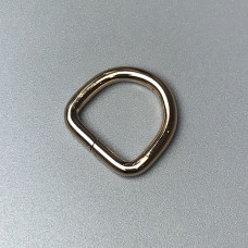 D-ring, gold, 20×19 mm