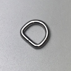 D-ring, nickel, 14×13 mm
