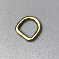 D-ring, antique, 16×16 mm