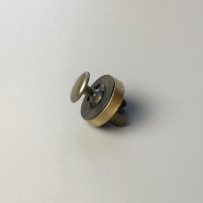Магнитная кнопка на усиках с заклепкой, антик, ø18 мм