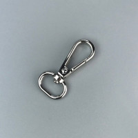 Classic carabiner, nickel, 15×46 mm