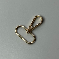 Classic carabiner, gold, 32×48 mm