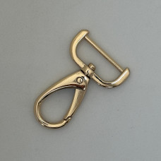 Carabiner, gold, 25×50 mm