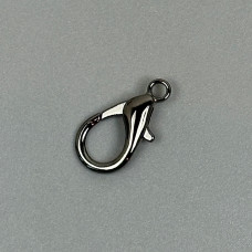 Carabiner, dark nickel, 13×25 mm