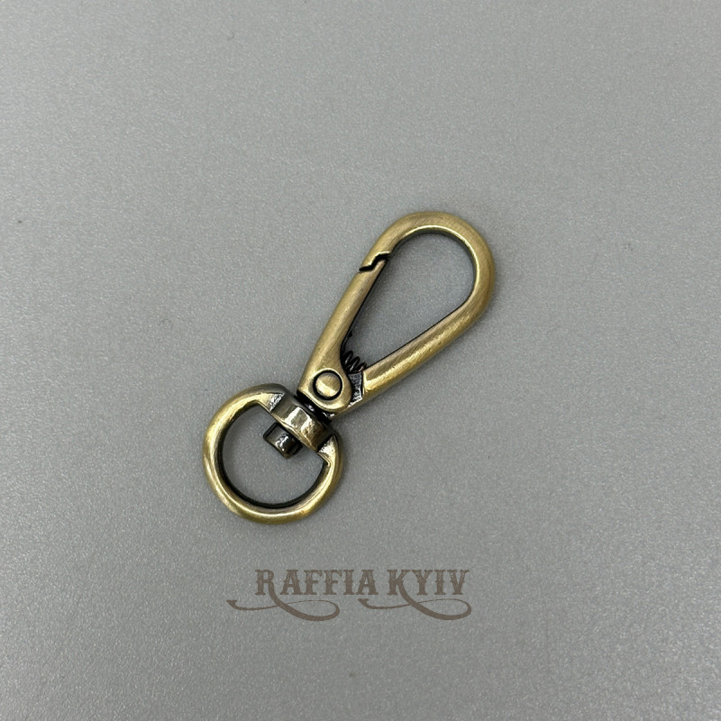 Classic carabiner, antique, ø12×45 mm