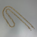 Steel chainlet "Twist" with carabiners, gold, 10 mm