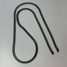 Metal chainlet, 8 mm, dark nickel