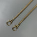 Steel chainlet "Spiga" with carabiners, gold, 4 mm