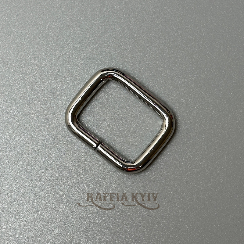 Belt frame, nickel, 25 mm