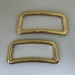 Pair of sectional handles on screws, gold, 12 cm