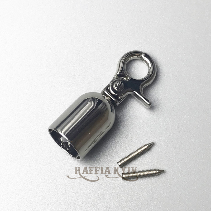 Handle holder, nickel, ø15×48 mm