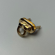 Bag's lock, gold, 30×15 mm
