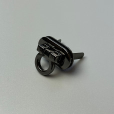 Bag's lock, dark nickel, 30×15 mm