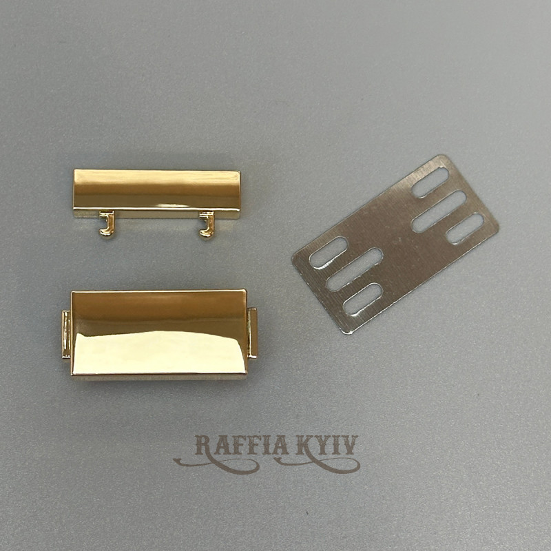 Bag's lock, gold, 40×30 mm