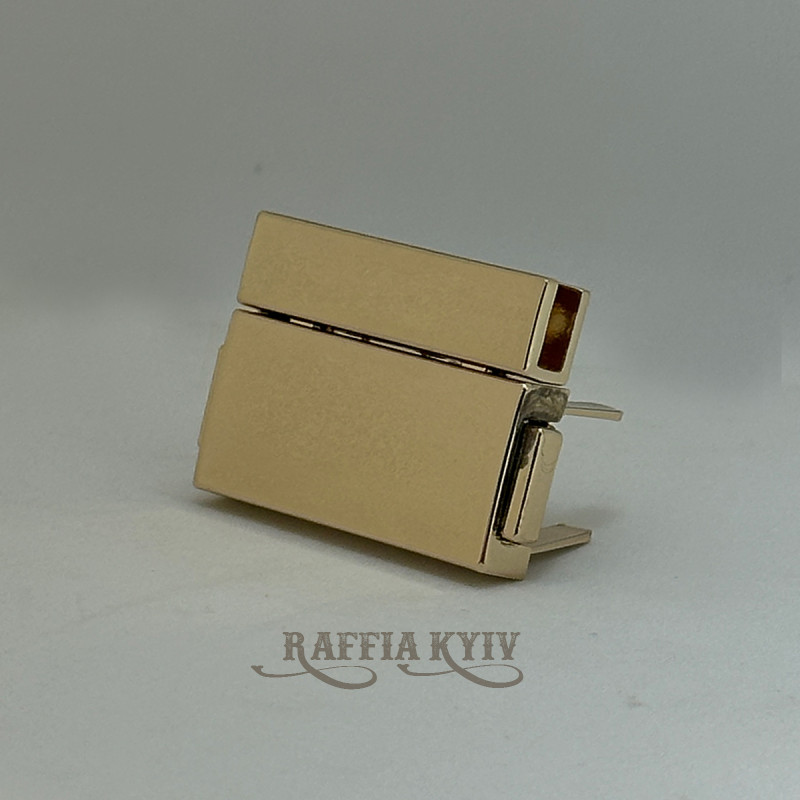 Bag's lock, gold, 40×30 mm