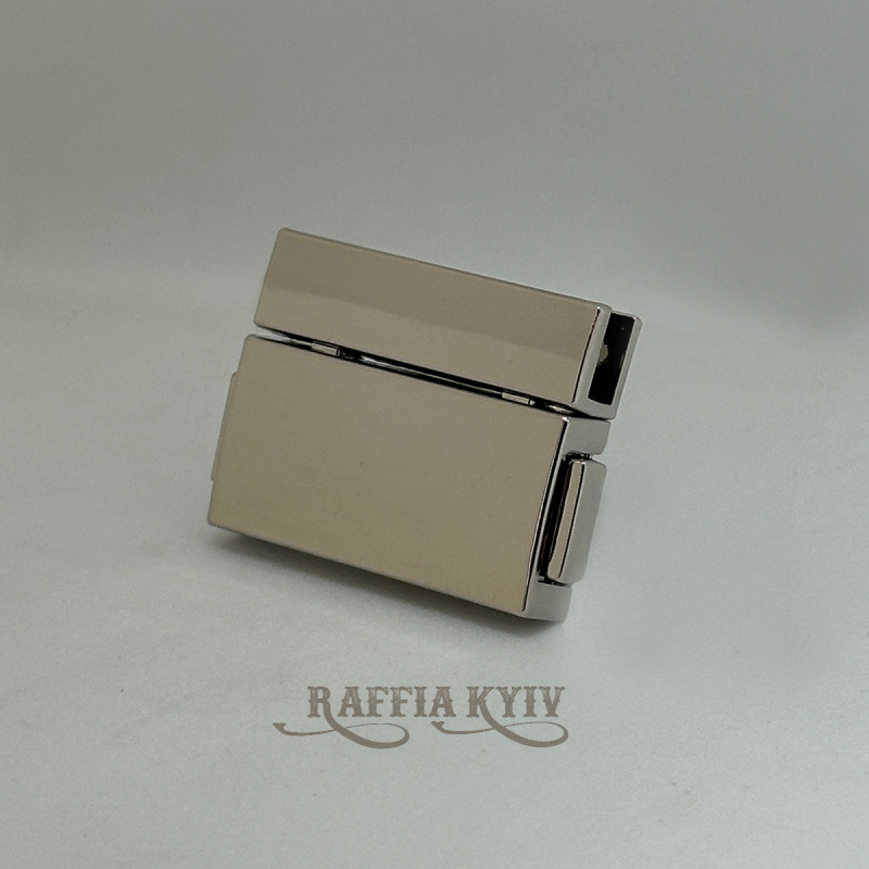 Bag's lock, nickel, 40×30 mm