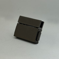 Bag's lock, dark nickel, 40×30 mm, DISCOUNTED