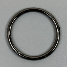 Ring-carabiner, dark nickel, ø51 mm