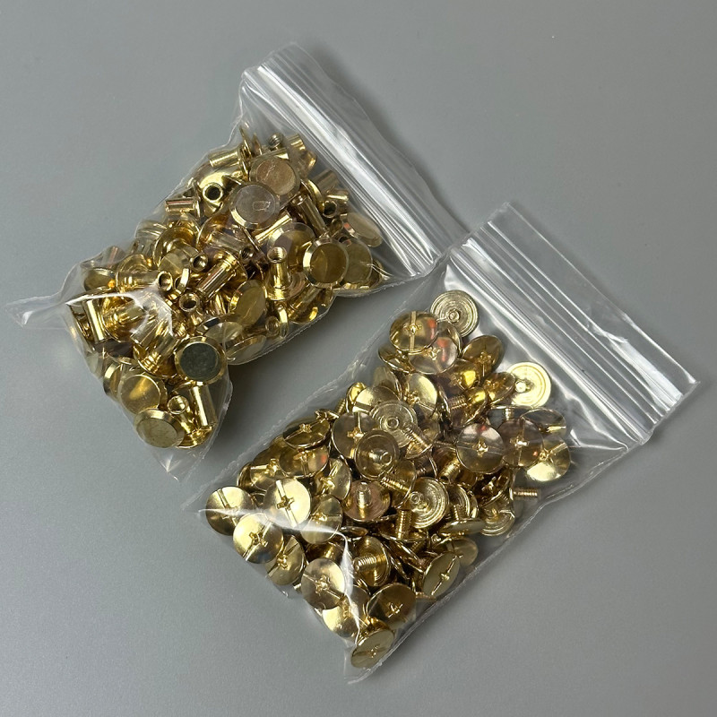 Ременные винты, 100 шт, желтое золото, ø10×8 мм