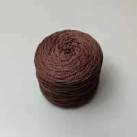 Chocolate polyester cord, 3 mm soft