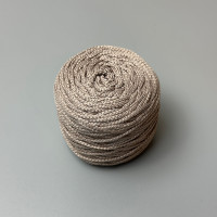 Light capuchino polyester cord, 3 mm soft